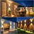 Solar Fence Lights Outdoor - 3000/4000/6000k 3 Modes, Ip65 Waterproof Fence Lights Solar Powered, Up & Down Lighting Solar Wall Lights Outdoor For Garden Patio Garage And Wall Decor