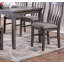 Table de salle à manger simple 6 pièces 4X avec chaises et banc en bois massif et placages