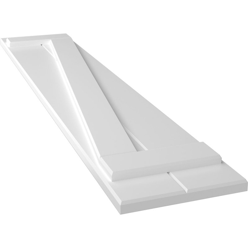 Volets en PVC True Fit, Blanc, 10.75", 46"