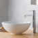 Ceramic Circular Vessel Bathroom Sink with Faucet