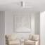 Visual Comfort Fan Rozzen 32 Hugger Indoor Ceiling Fan with Matte White ABS blades and Handheld Remote-176439631-176439630