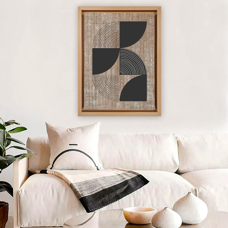 Peinture décorative sur toile, Bois, Noir, H 37,8 po x l 26 po