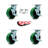 4-Piece Polyurethane and Steel Caster Set