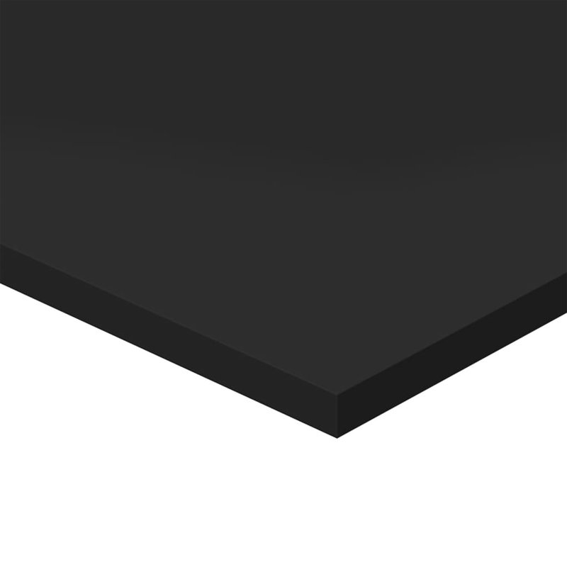 Bookshelf Boards 8 pcs Engineered Wood, (8 Shelves) 0.6" H x 31.5" W x 7.9" D, Gloss Black