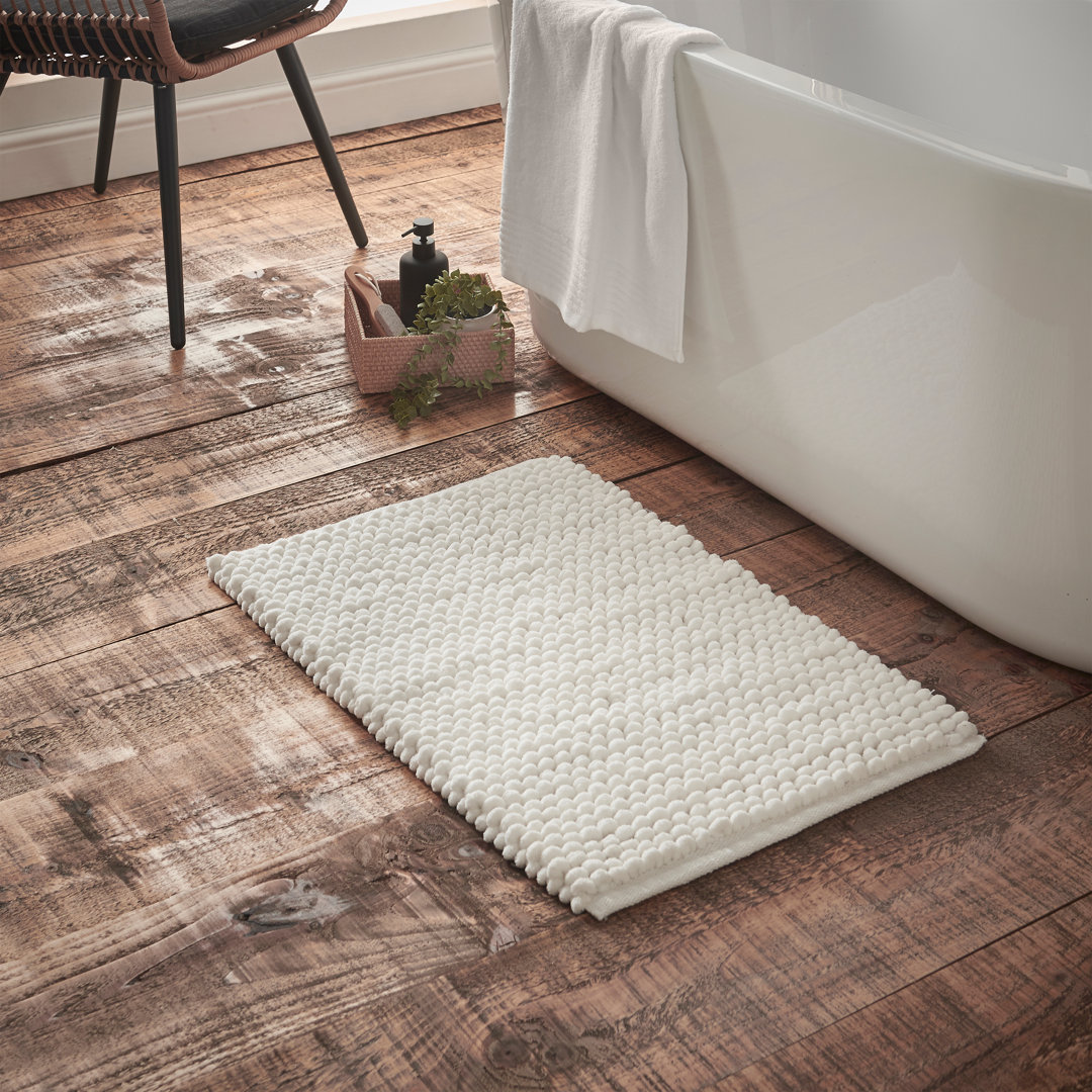 Bianca Aspen Bobble 50x80 cm Bath Mat White - Image 4