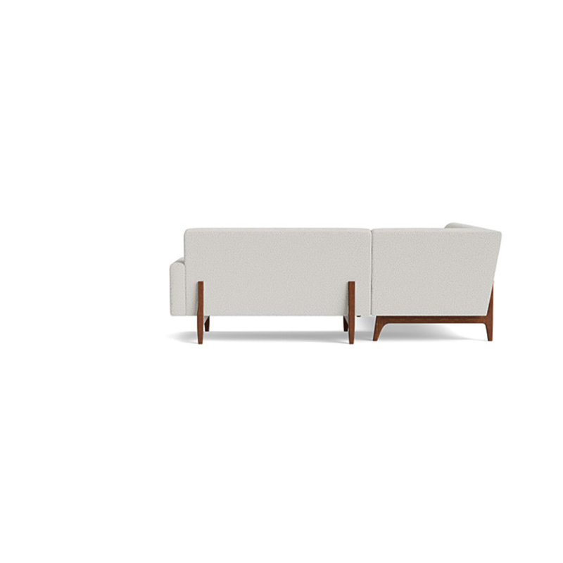 Tyler Sectional With Bumper (95" X 95"), Performance Weave - Natural, Left Hand Facing