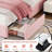 Pink Velvet Twin Bed Frame with Storage - Upholstered Headboard, Platform Bed with Wood Slats, No Box Spring Required