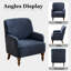 Upholstered Armchair with Footstool-1716296185