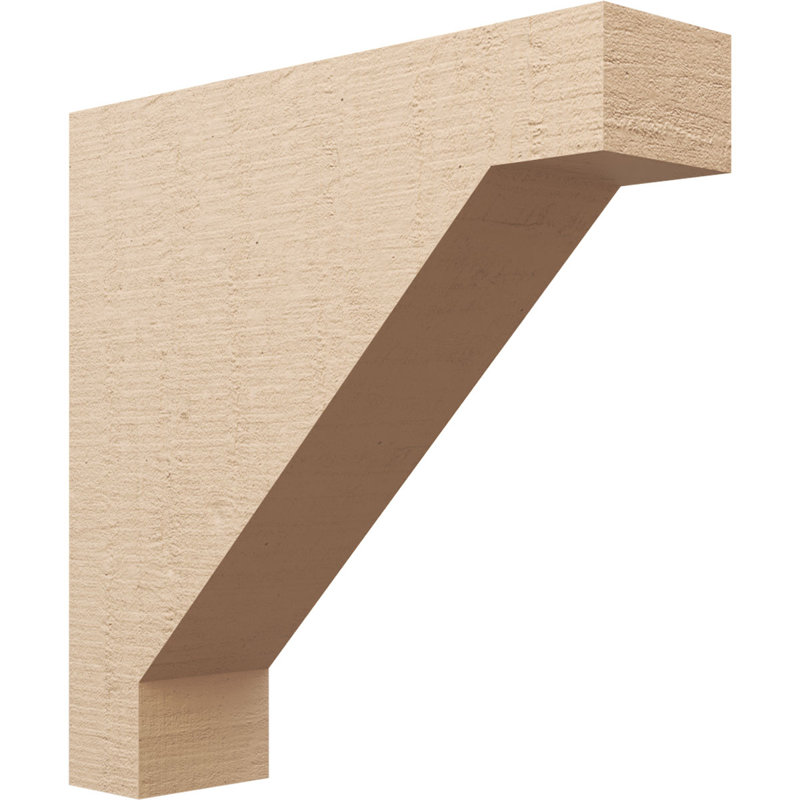 Corbeau en bois de cèdre brut Burlington Thane l 9 po x P 36 po x H 36 po Burlington, H 36 po x l 9 po x P 36 po