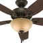 Ventilateur de plafond 52 pales standard 52 po avec chaîne de traction et ensemble d'éclairage inclus Builder Deluxe-12031364