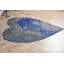 Tapis turc bleu en forme de cœur rétro pour décoration de chambre à coucher et de plancher fabriqué à partir de laine authentique en Turquie
