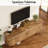 70" Mid Century Modern TV Stand With Jabbawy & Solid Wood Legs, Yellow-1879228596