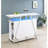 White High Gloss Wine Cabinet with LED