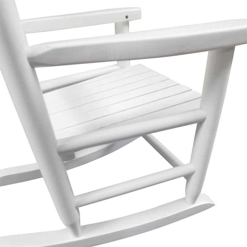 Chaise d'extérieur en bois massif à bascule Marian