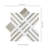 Brunello Geometric 12 in. x 12 in. Polished Marble Mosaic Floor and Wall Tile