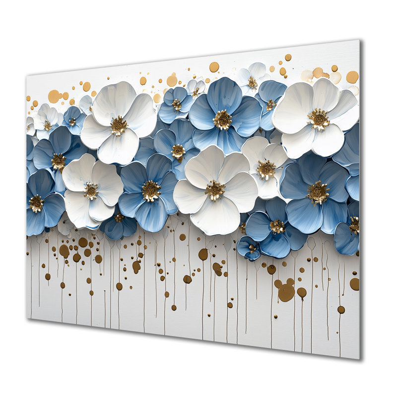 Lucius I - Fleurs sauvages imprimées sur métal, H 34 po x l 44 po