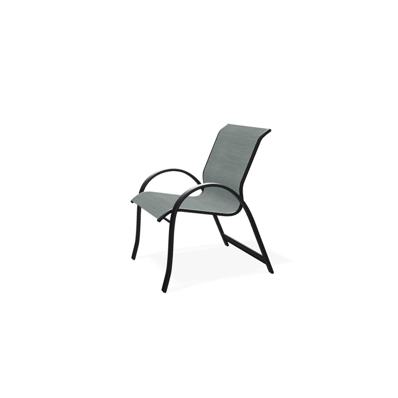 Fauteuil de salle à manger empilable Hiraku, Baja, Noir