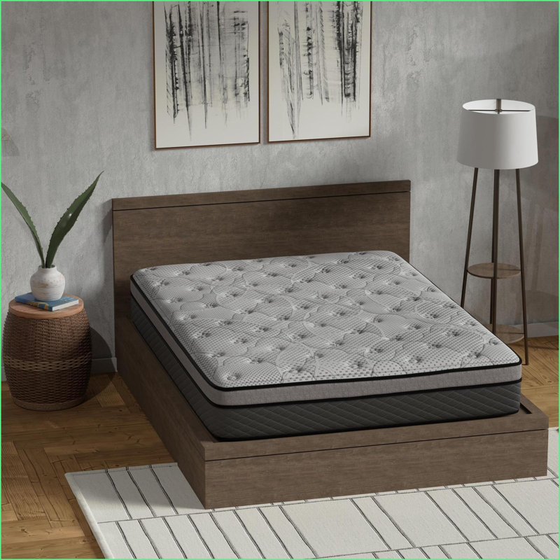 Matelas, matelas ferme ferme de 12 pouces avec mousse de gel rafraîchissante et amp; Ressorts ensachés | Mousse et ressort | Très grand