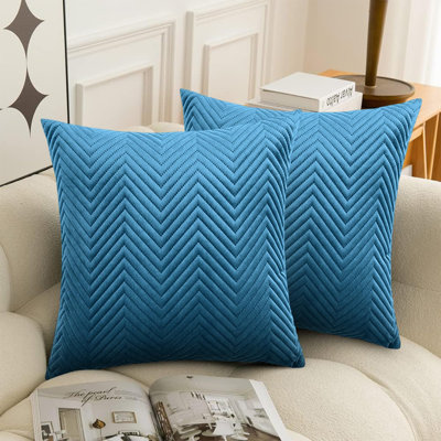 Chevron Square Throw Cushion Pad