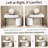 Modern Dressing Table With Detachable Mirror