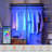 67” Clothes Rack With 3 Drawers, Multi-Function LED Light Hanging Rack With Drawers