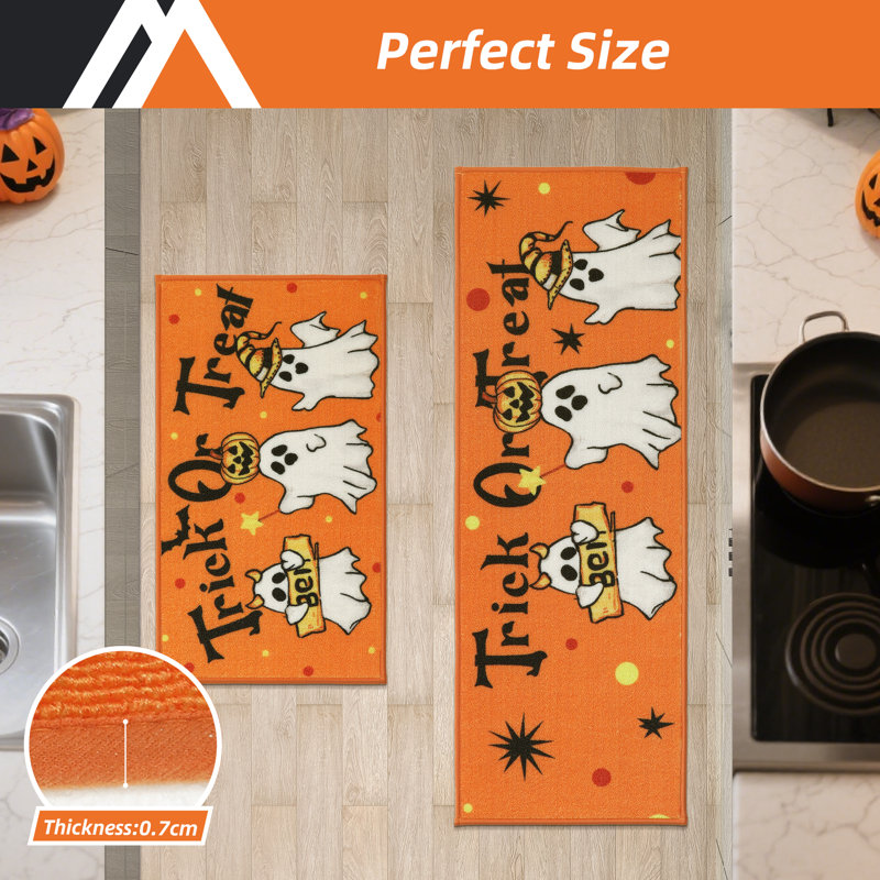 Tapis et tapis de cuisine d'Halloween