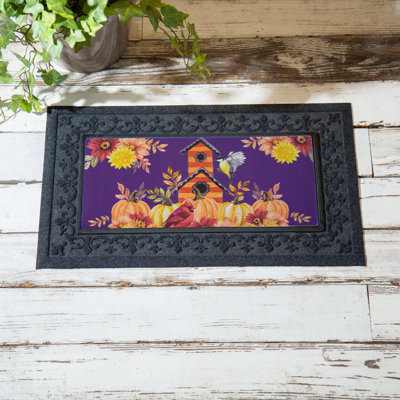 Welcome Fall Bird House Sassafras Switch Mat
