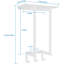 Porte-serviettes mural robuste avec tablette et 3 crochets - Organisateur de salle de bain peu encombrant pour grandes serviettes et accessoires de bain-114730028