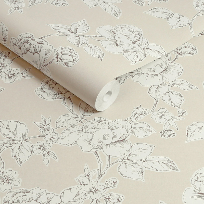 Laura Ashley Pollington Roses fond d'écran, Beige
