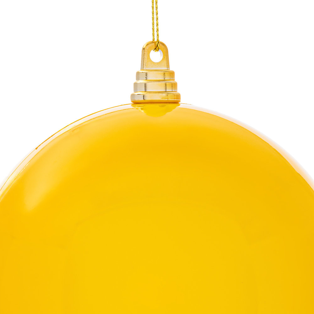 Linita 5" Shatterproof Bauble, Yellow