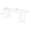 Bureau rectangulaire en bois massif noir-609311482