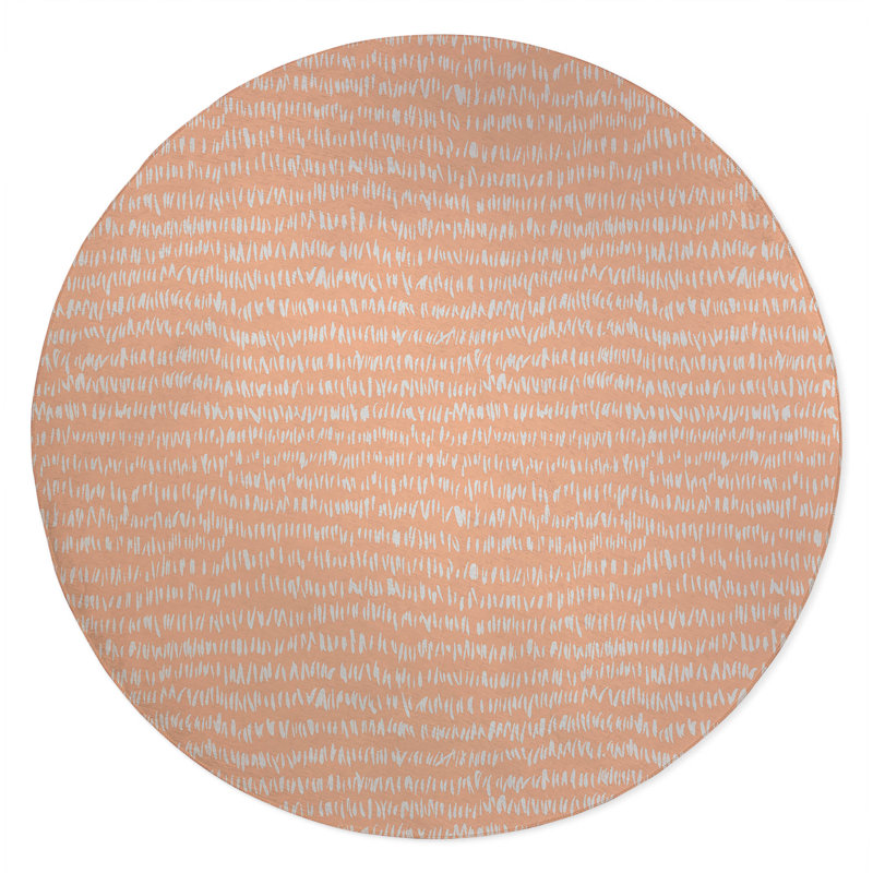 Crop Row Kids Play Mat, Peach/Orange
