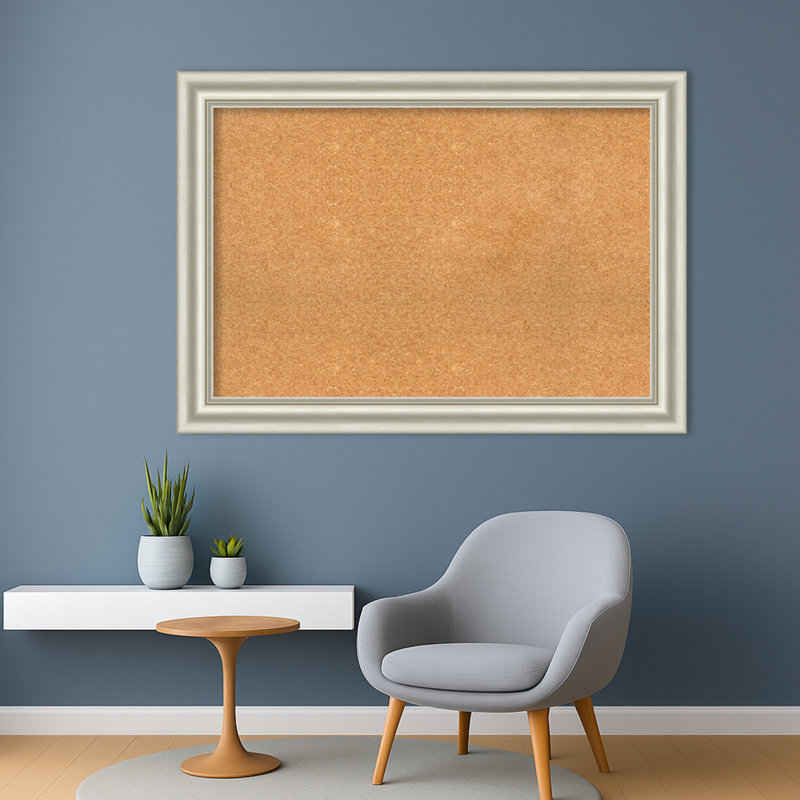 Tableau blanc Sophia, tableau blanc en liège, tableau d'organisation, tableau d'affichage, H 30 po x l 42 po, Naturel