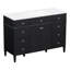 Meuble-lavabo autoportant de 122 cm (48 po) avec comptoir en composite, 6 tiroirs et 2 portes à fermeture amortie, noir-1790724781-1790724782