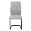 Ensemble de 2 chaises de salle à manger Liam, tissu, base en porte-à-faux noire moderne-100914574-100932179