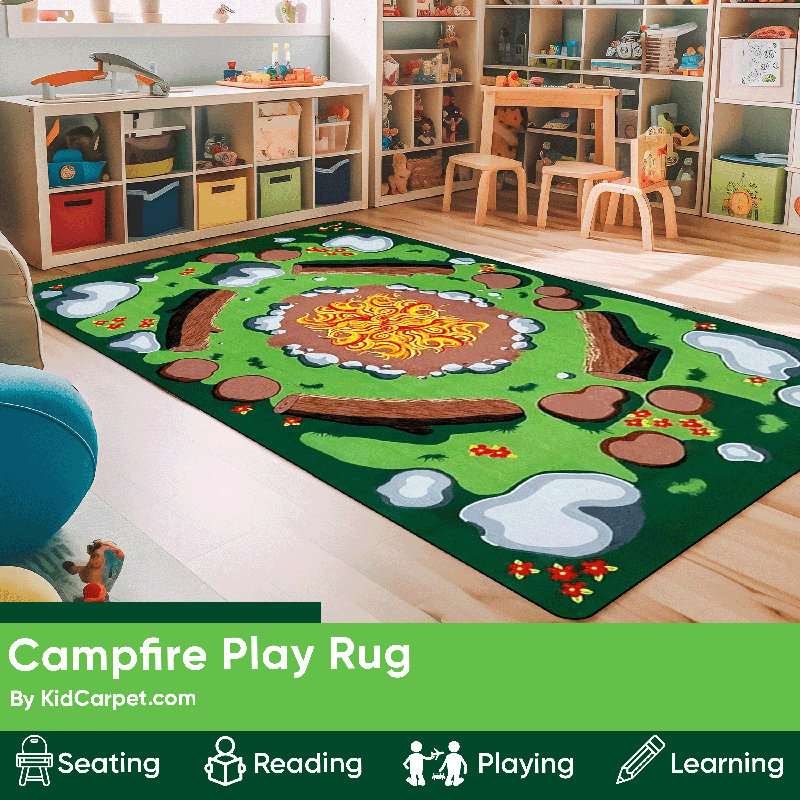 Tapis de jeu KidCarpet.com, Rectangle 7 pi 6 po x 12 pi