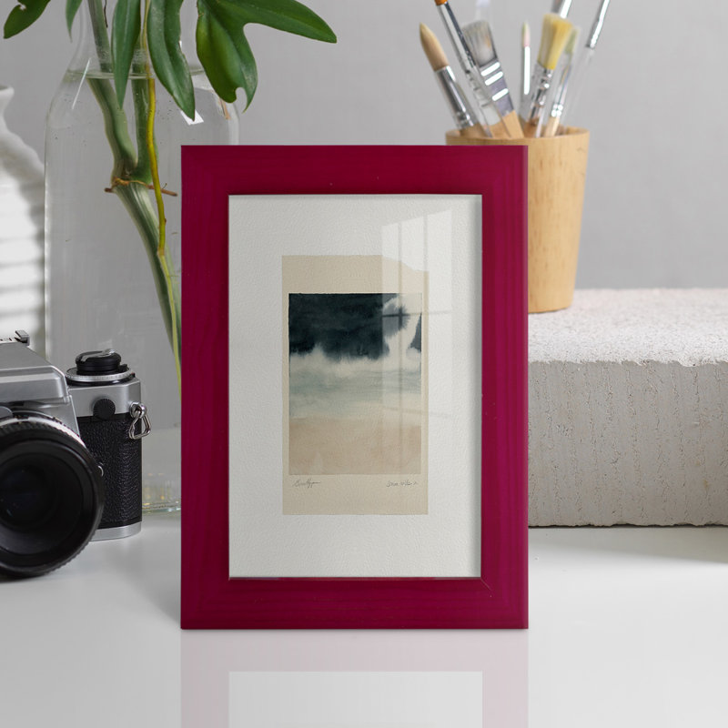 Storm Rolls In I, reproduction d'art encadrée, Cadre rouge, H 7 po x l 5 po x P 1 po