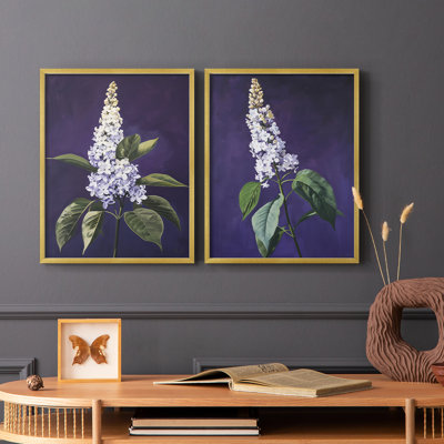 Série FLORAL CCxxix - reproduction encadrée de qualité supérieure - prête à être accrochée - aucun clou requis - aucun clou requis