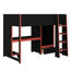  Lit mezzanine avec bureau intégré, garde-robe, DEL et tiroir-574033355