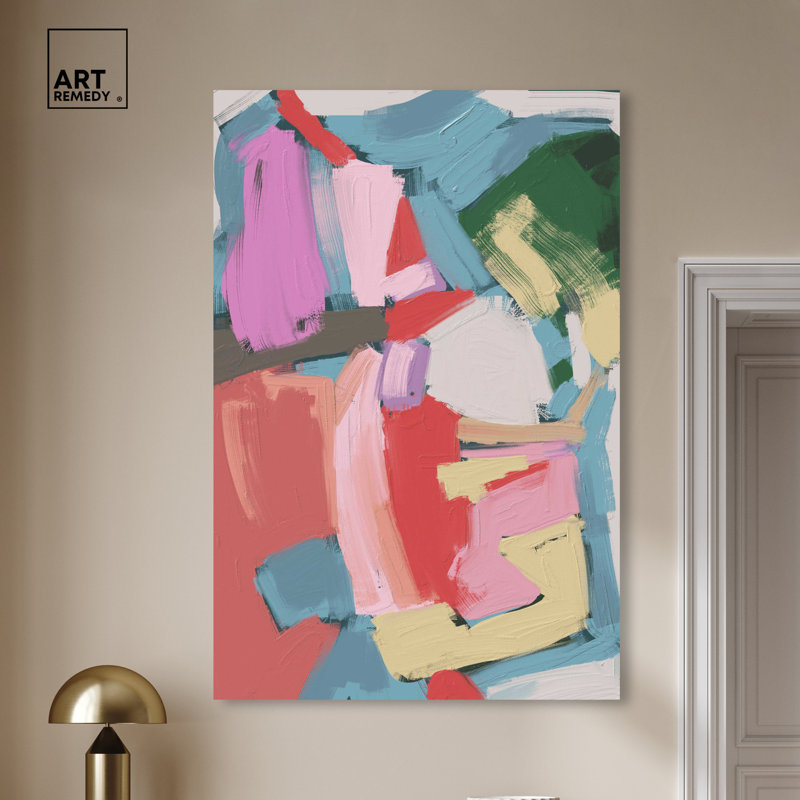 Miles Away Retro Modern Abstract Canvas Wall Art