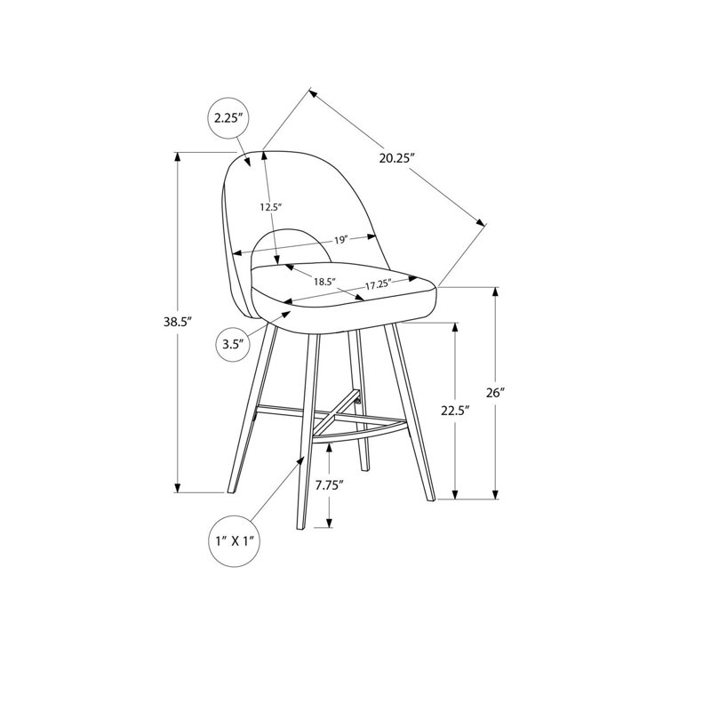 Barstool, Set Of 2
