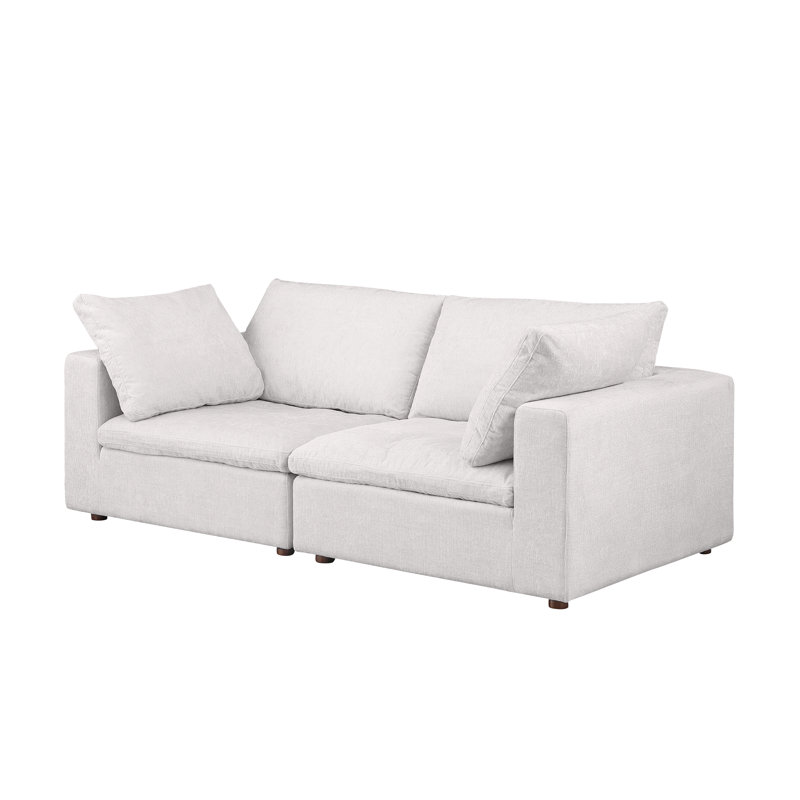 Causeuse modulaire Jeppesen - Revêtement en tissu Belfast véritable