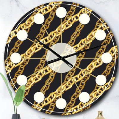 Horloge murale Golden Mid ZigZag