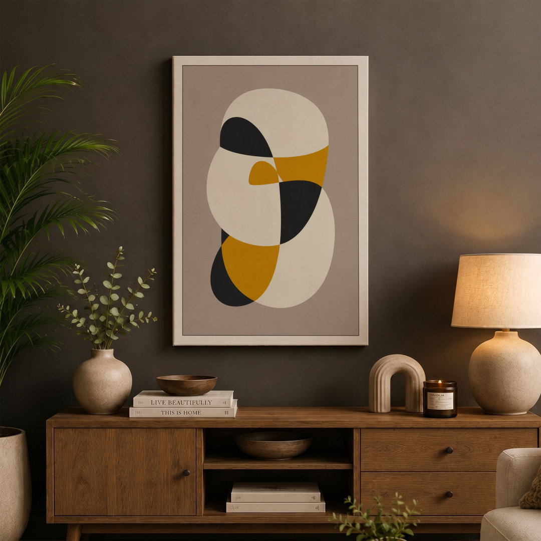 Sculptural Forms Modern - Wrapped Canvas