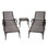 Chaise longue en aluminium coulé brun 1Pcs