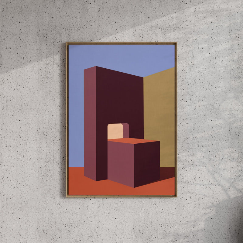 Form and Structure No. 08: Art abstrait géométrique, Unframed, 24x30 in