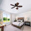 Hot Ventilateur de plafond noir moderne de 32 pouces avec lumière et 3 pales en bois massif avec moteur à courant continu réversible et télécommande