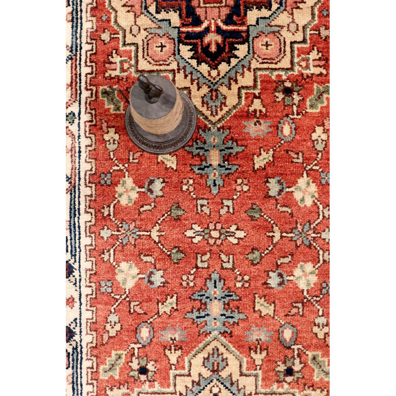 Oriental Area Rug in Rust, Runner 2'8" x 19'8"
