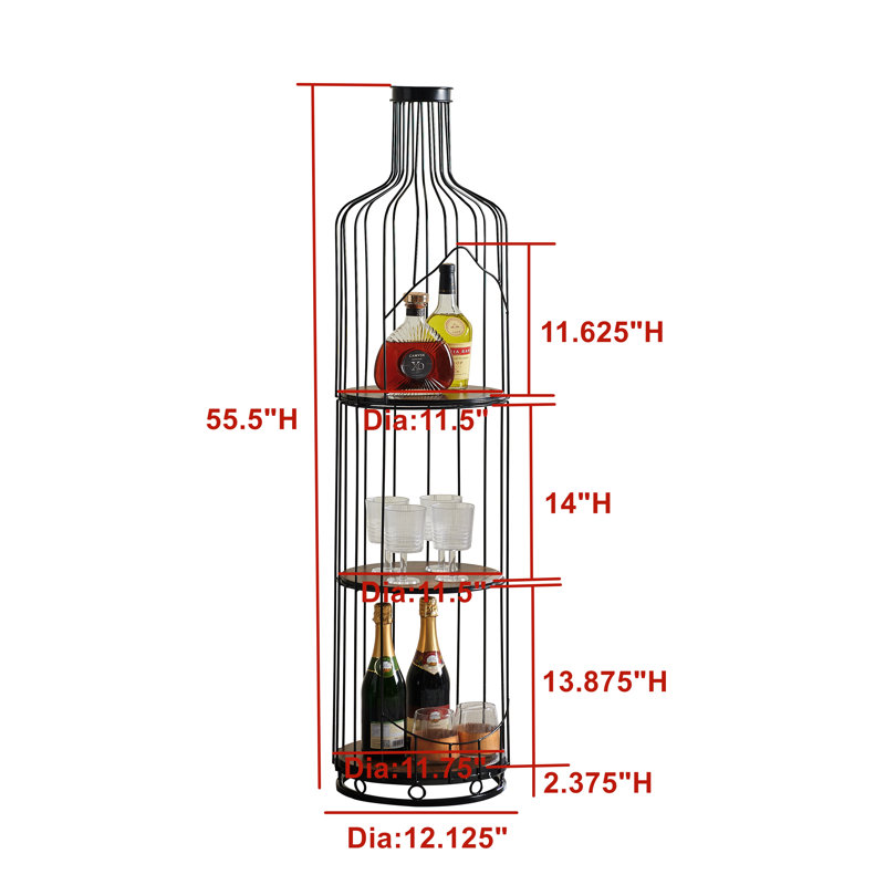 Support pour bouteilles de vin Cadarrah
