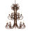 Lustre étagé de style bougie à 20 lumières Serratina